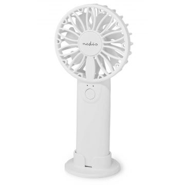   NEDIS ručni ventilator/ promjer 6 cm/ snaga 0,9 W/ 2 brzine/ plastični/ bijeli