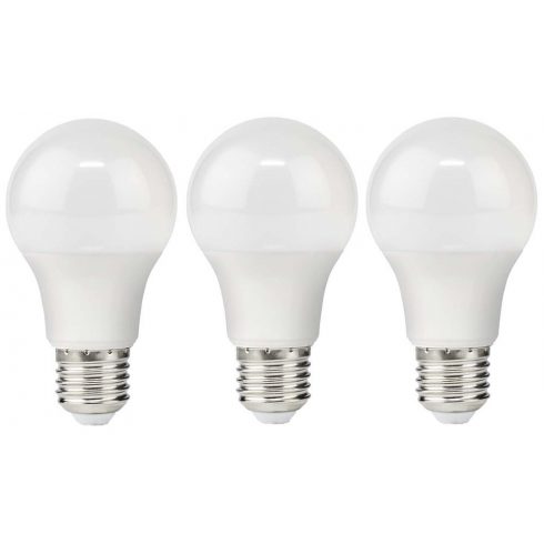 NEDIS LED žarulja E27/ A60/ 4,9 W/ 220 V/ 470 lm/ 2700 K/ topla bijela/ mat/ 3 kom.