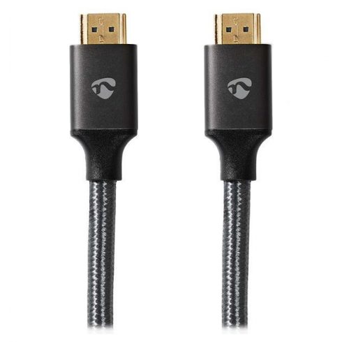 NEDIS PROFIGOLD Ultra High Speed HDMI 2.1 kabel/ 8K@60H/ pozlaćeni HDMI-HDMI konektori/ pamuk/ antracit/ BOX/ 5m