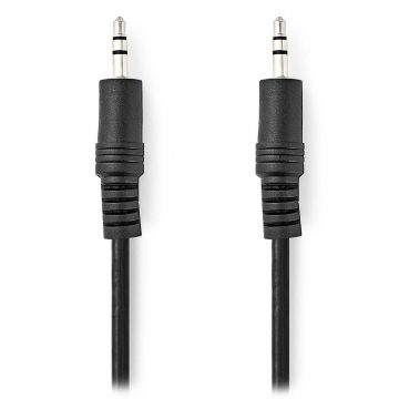   NEDIS stereo audio kabel/ 3,5 mm jack utikač - 3,5 mm jack utikač/ crni/ bulk/ 1 m