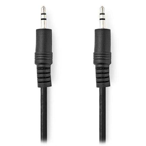 NEDIS stereo audio kabel/ 3,5 mm jack utikač - 3,5 mm jack utikač/ crni/ bulk/ 1 m