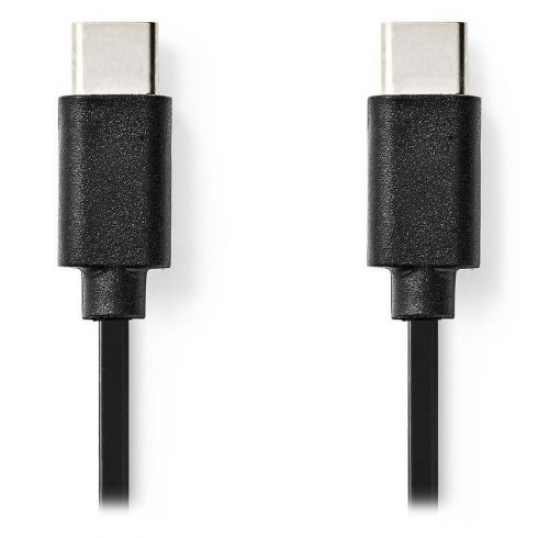 NEDIS USB 2.0 kabel/ USB-C utikač - USB-C utikač/ crni/ bulk/ 1m