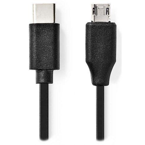 NEDIS USB 2.0 kabel/ USB-C utikač - USB micro-B utikač/ crni/ bulk/ 1m