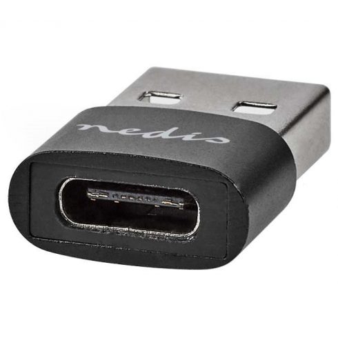 NEDIS USB adapter/ konektori USB 2.0 A – USB-C utičnica/ crni/ blister