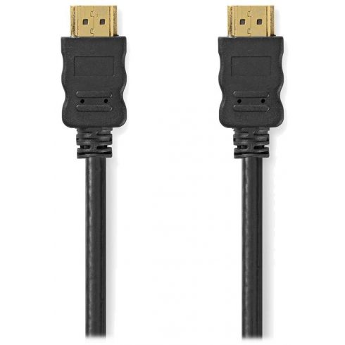 NEDIS High Speed HDMI 1.4 kabel s Ethernetom/ 4K@30Hz/ pozlaćeni HDMI-HDMI konektori/ crni/ masovni/ 1m