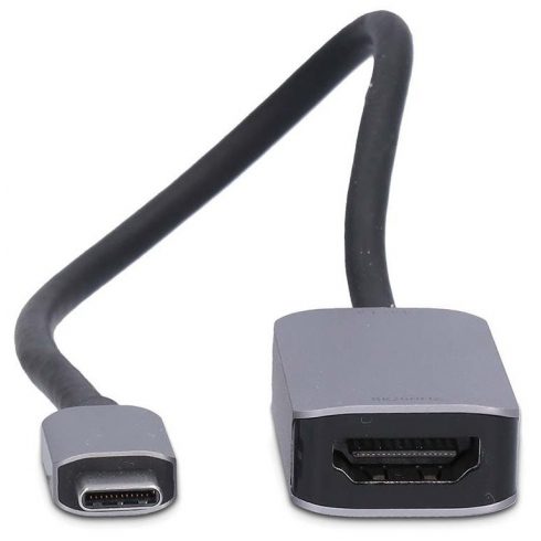 NEDIS kabelski adapter USB-C/USB 3.2 Gen 1/ USB-C utikač - HDMI utičnica/ okrugli/ crni/ BOX/ 20cm