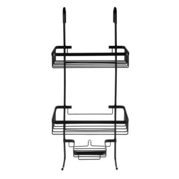 Viseća polica za tuš - crna