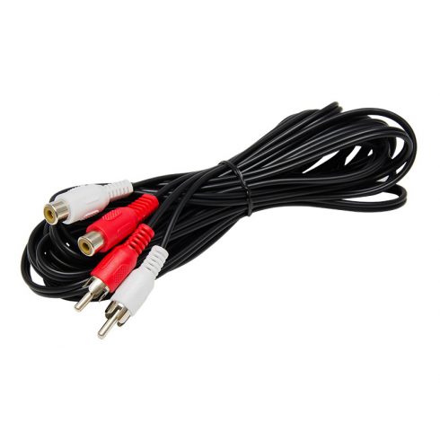 1621# RCA produžni kabel: 2x utikač/2x utičnica 5.0m