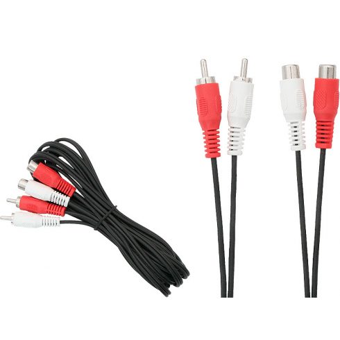 0476# RCA produžni kabel: 2x utikač/2x utičnica 3m