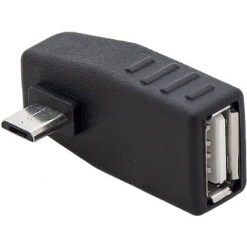   75-879# Adapter USB utičnica-USB konektor-microUSB konektor, kut.