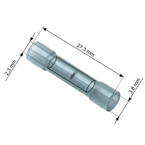 43-092# Izolirani konektor konektor 27.3/3.8/2.3 plavi