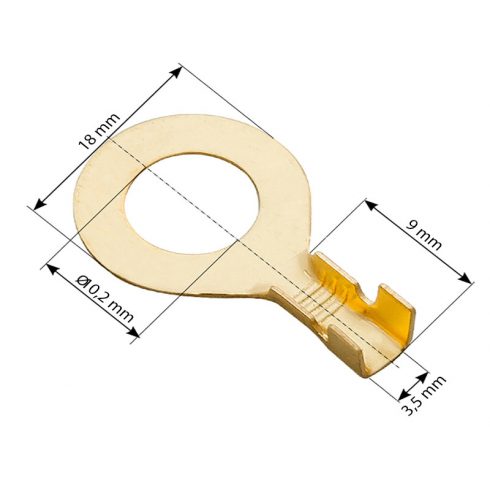 43-099# Neizolirani prstenasti konektor 10,5/18/9
