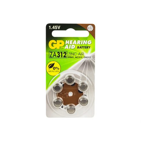 82-532# Baterija za312 gp 1.4v 7.9x3.6 blister 6kom