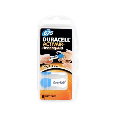 8740# ZA675 Duracell baterija za slušne aparate, 6 kom