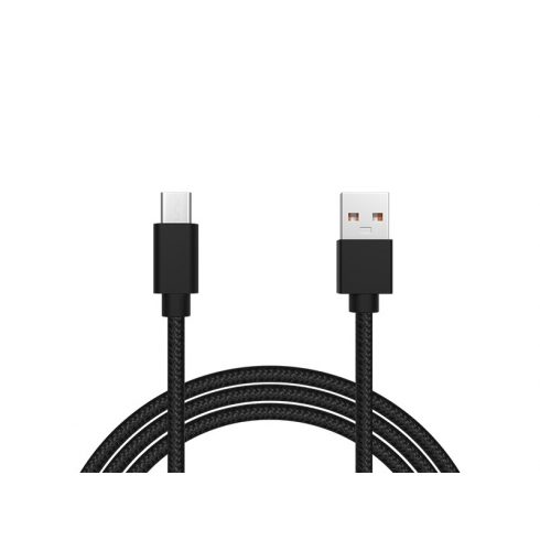 66-141# USB 2.0 a - usb-c konektor 1.0 m crna pletenica