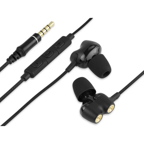 32-795# Fúj zlatno crne in-ear slušalice