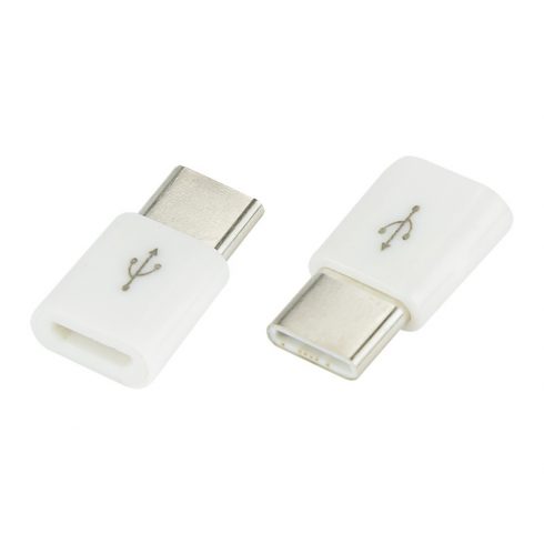 75-797# USB adapter, mikro USB utičnica-USB-C konektor, bijeli