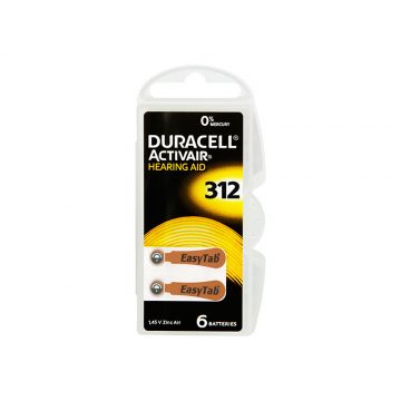 3857# DA-312 Duracell baterija za slušna pomagala, 6 kom