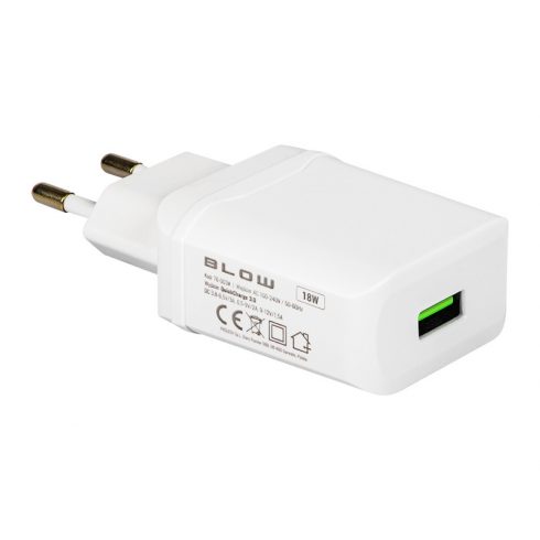 76-003# Zidni punjač, USB QC3.0 utičnica, 18w