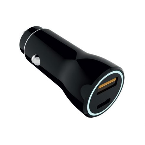 75-755# auto punjač USB+USB-C utičnica 36w g36w