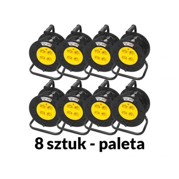   98-098# PR-61 jako strujni produžni kabel s 4 utičnice uzemljenjem 50m PVC bubanj 3x2,5mm 8 kom.