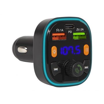 74-170# FM transmiter, bluetooth 5.0+qc3.0 +pd 20w