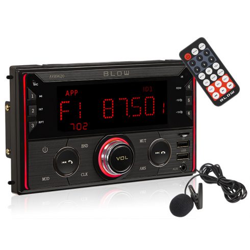 78-335# Radio blow avh-9620 2din rds rgb mp3/usb/micro sd/bluetooth