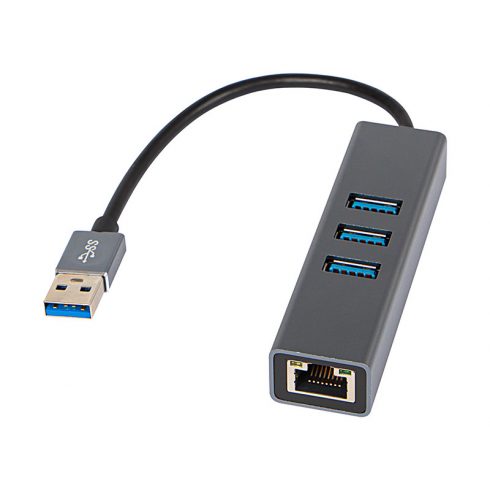 86-064# Mrežna kartica usb-c rj45+3xusb kabel k-06