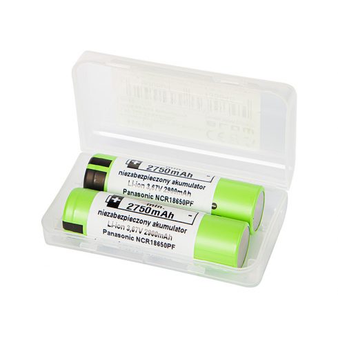 85-615# Baterija 18650 Li-ion 2900mah 3.6v 2 kom panasonic + kutija za dvije baterije