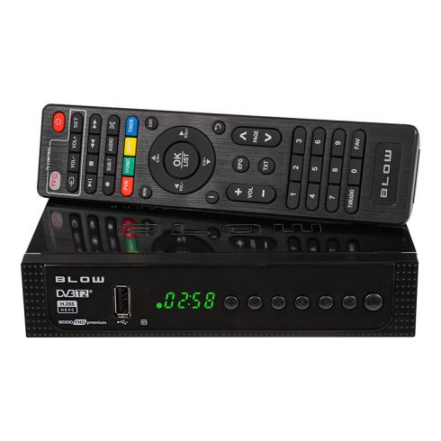 77-039# dekoder tuner dvb-t2 blow 8000fhd premium