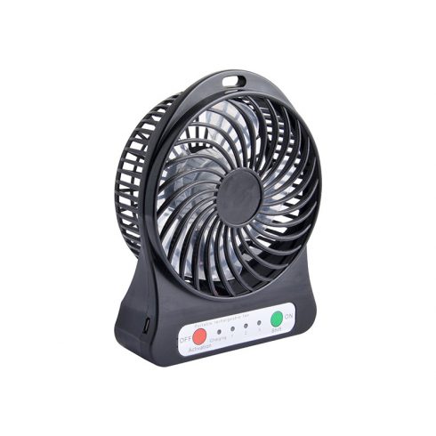 44-501# Stolni ventilator 10cm USB + baterija, crni