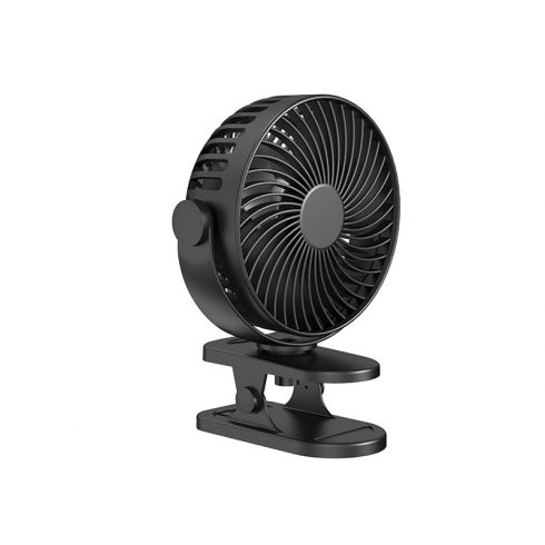 44-505# Stolni ventilator sa kopčom 15cm USB + baterija crna