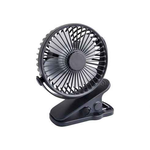 44-506# Stolni ventilator sa kopčom 10cm USB + baterija crna