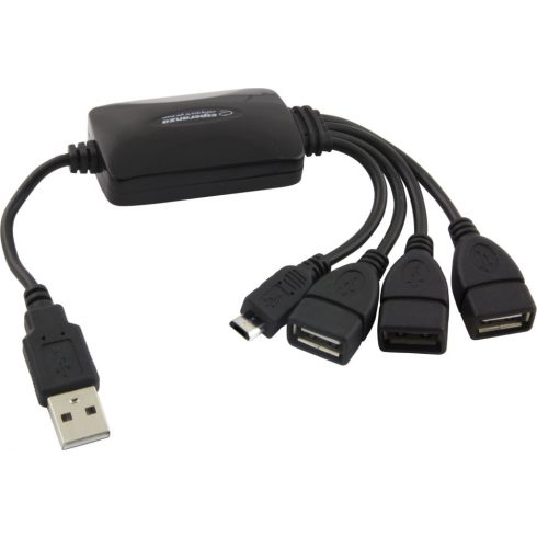 EA158 USB 2.0 Hub 3 USB priključka + 1 mikro USB priključak Esperanza