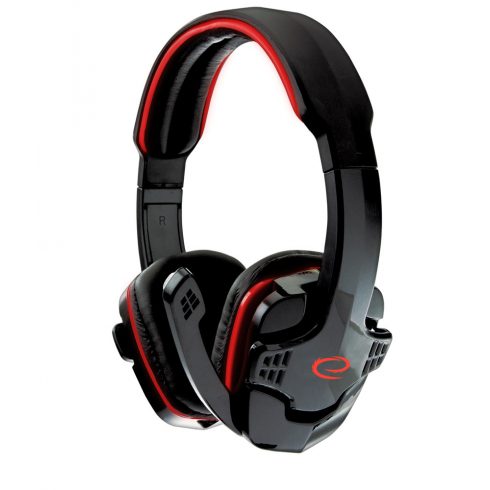 EGH310R Esperanza gaming slušalice s gavran crvenim mikrofonom