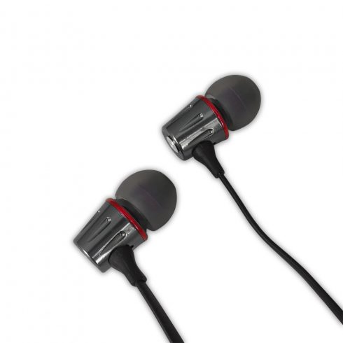 EH203KR Esperanza metalne in-ear slušalice s mikrofonom eh203 grafitno crvene