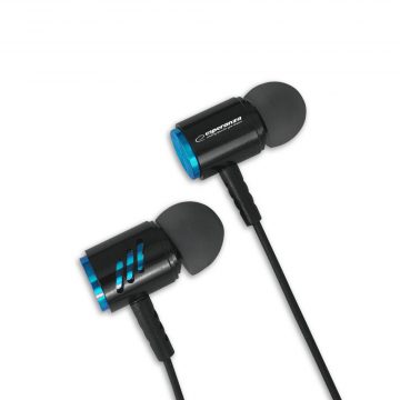   EH207KB Esperanza metalne in-ear slušalice s mikrofonom eh207 crno-plave