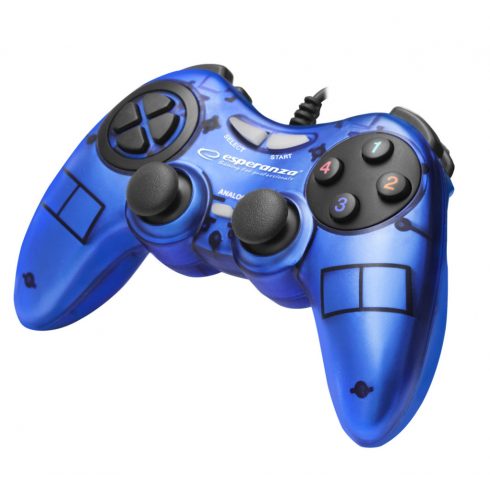 EGG105B Gamepad PC USB Fighter Blue Esperanza