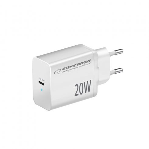 EZC104W Esperanza zidni punjač 20w USB-C PD bijeli