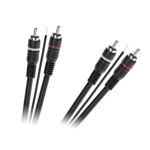 2 x RCA na 2 x RCA kabel s kontrolnom žicom