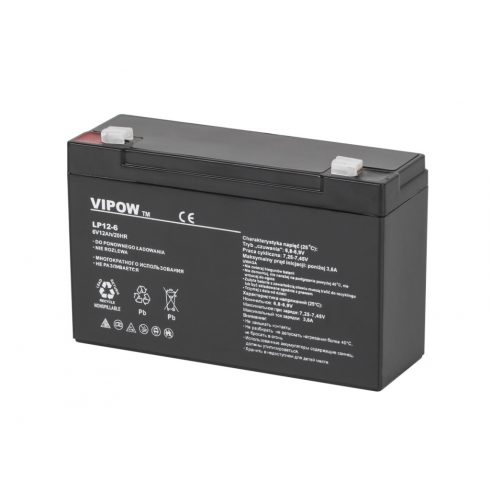 VIPOW gel baterija 6V 12Ah