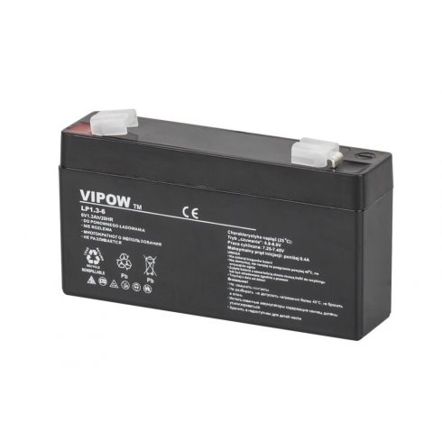 VIPOW gel baterija 6V 1.3Ah