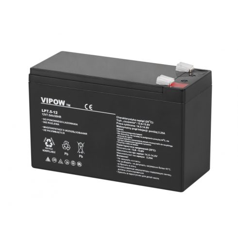 VIPOW gel baterija 12V 7.5Ah