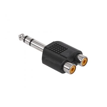 Jack 6.3 ST.-2xGN.RCA konektor