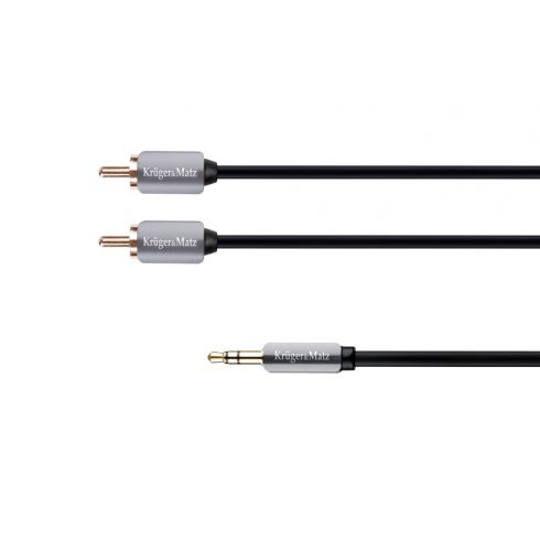 Utičnica za kabel 3.5 - 2RCA stereo 1.8 m Kruger&Matz