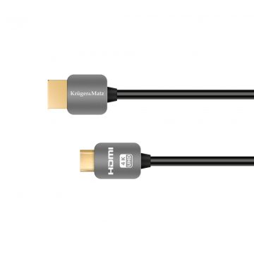 HDMI - mini HDMI kabel s utičnicom (AC) 1,8 m Kruger&Matz