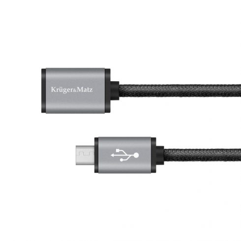 USB kabel - micro USB utičnica-utikač 1,0 m Kruger & Matz