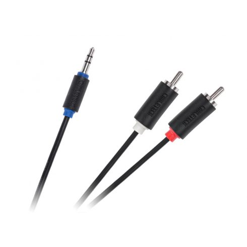 Jack kabel 3.5-2RCA 1.0 m Cabletech standard