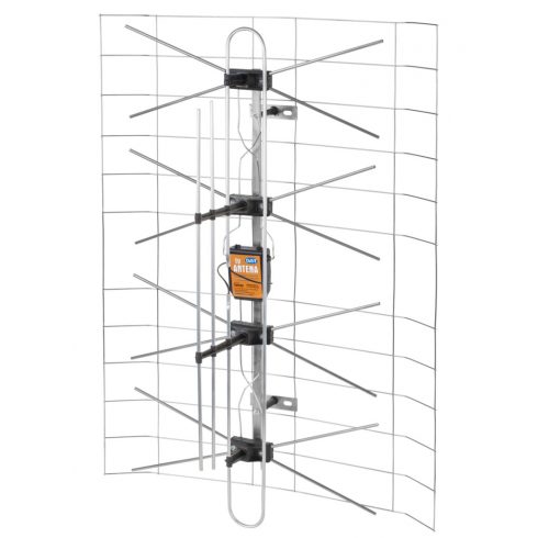 Kompletna mrežasta TV antena (napajanje + pojačalo) + DIPOL 3DX