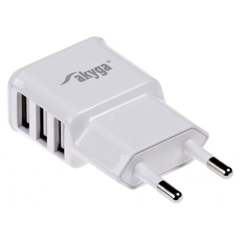 TRX Akyga USB punjač 220V/ 5V/ 3.1A/ 3x USB/ bijeli